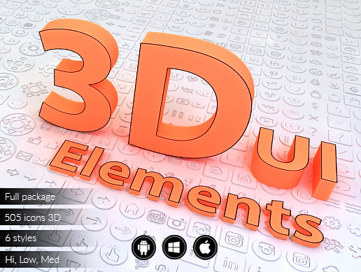 3D-UI-Elements free download