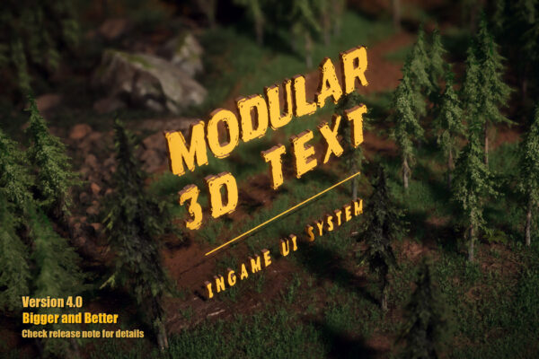Modular-3D-Text-In-Game-3D-UI-System free download