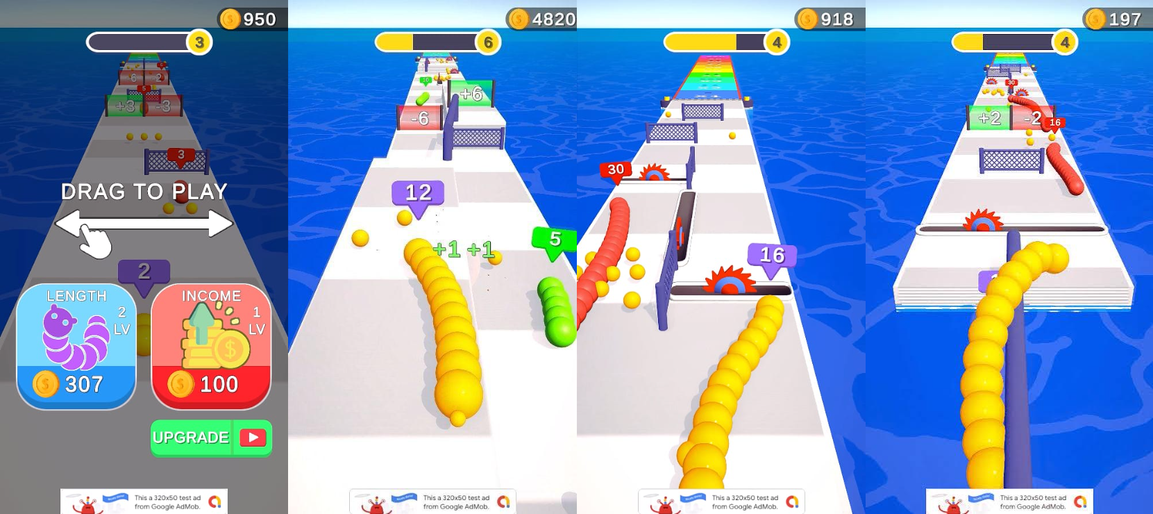 Snake Rush 3D Unity Game + Admob Source Code