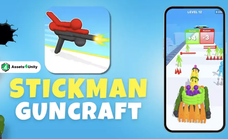 Human Gun Craft- Weapon Run Game Unity Source Code