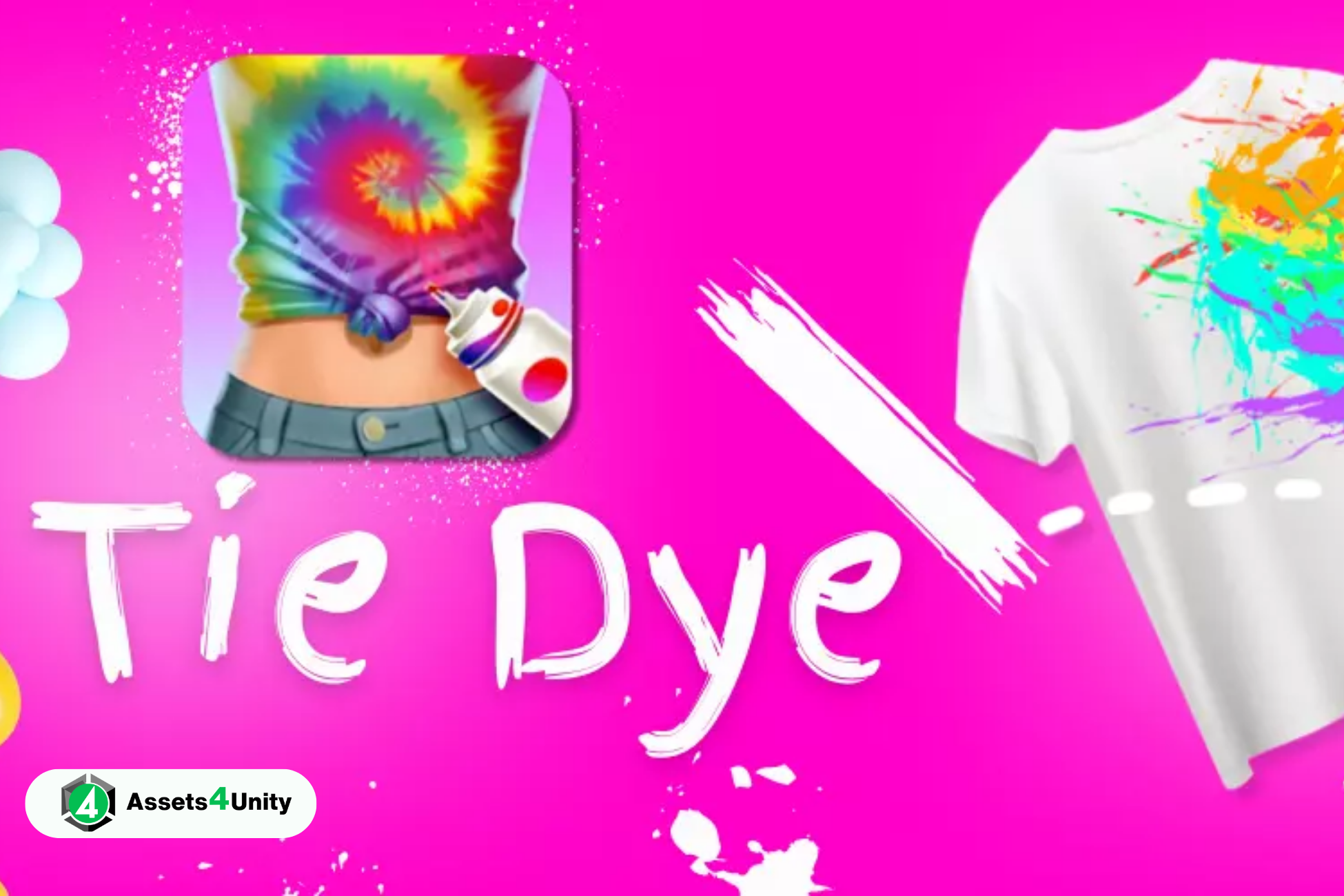 Tie Dye Clothes Unity Source Code
