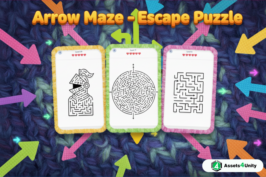 Arrow Maze Escape Puzzle - Unity Source Code