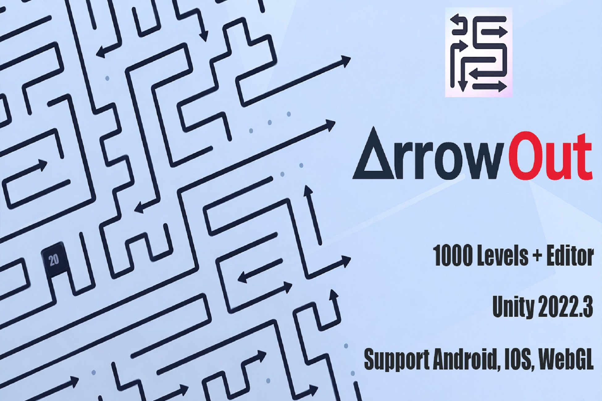 Arrow Out – 1000 Levels And Level Editor Unity Source Code
