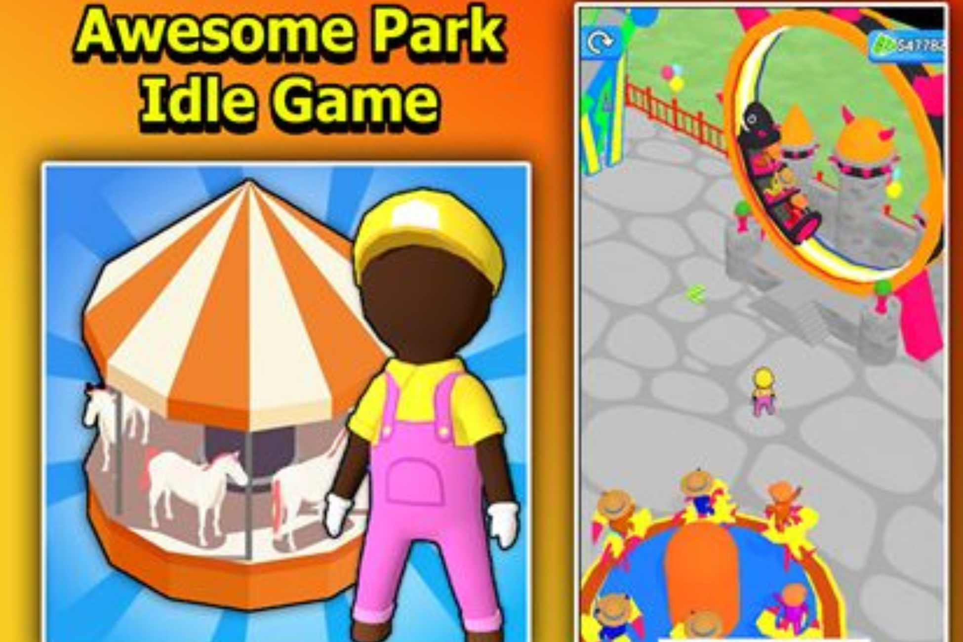 Awesome Park Idle Game 3D Unity Source Code