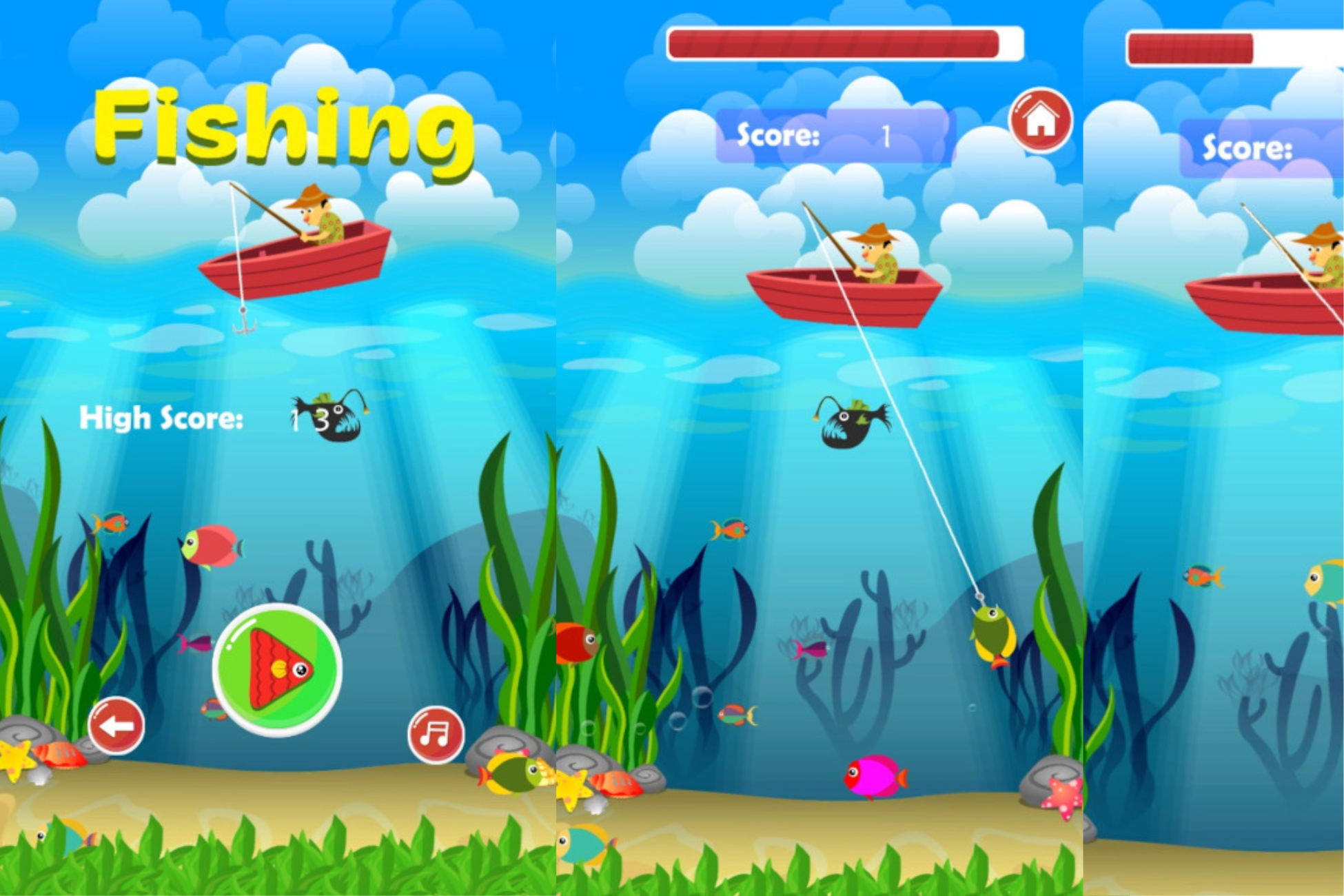 Fishing Unity Casual Game With Admob For Android And iOS