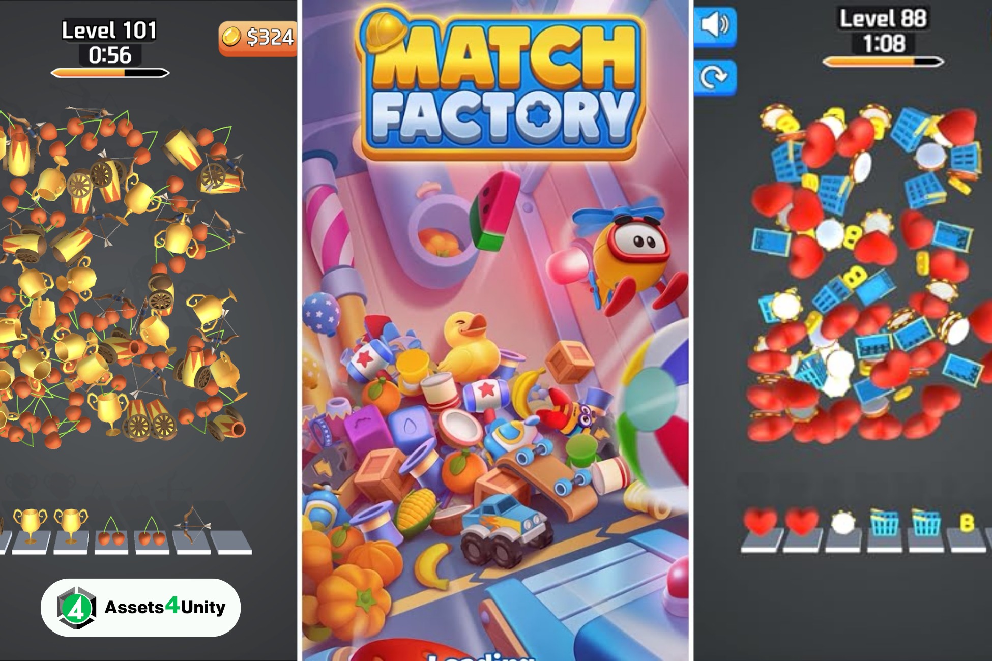 Match Factory Sort Triple Match 3D Puzzle Game Unity Code