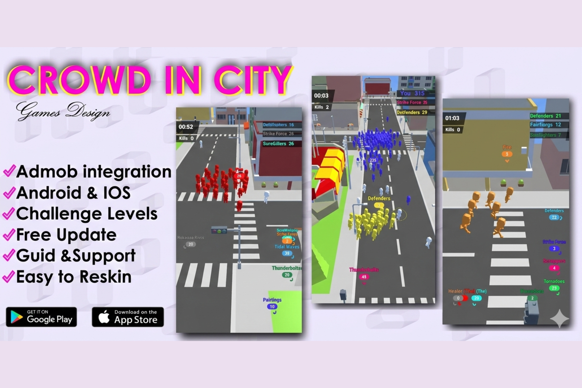 Crowd in City Unity Source Code