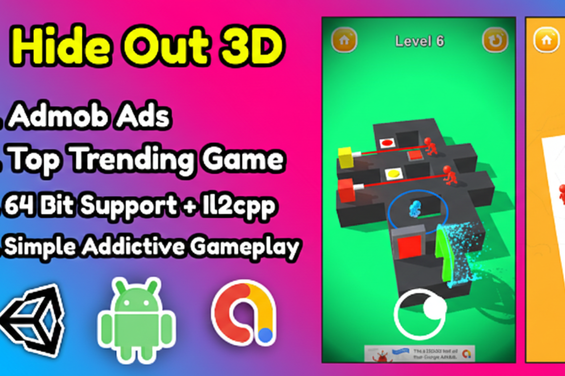 Hide Out 3D Game Unity Source Code