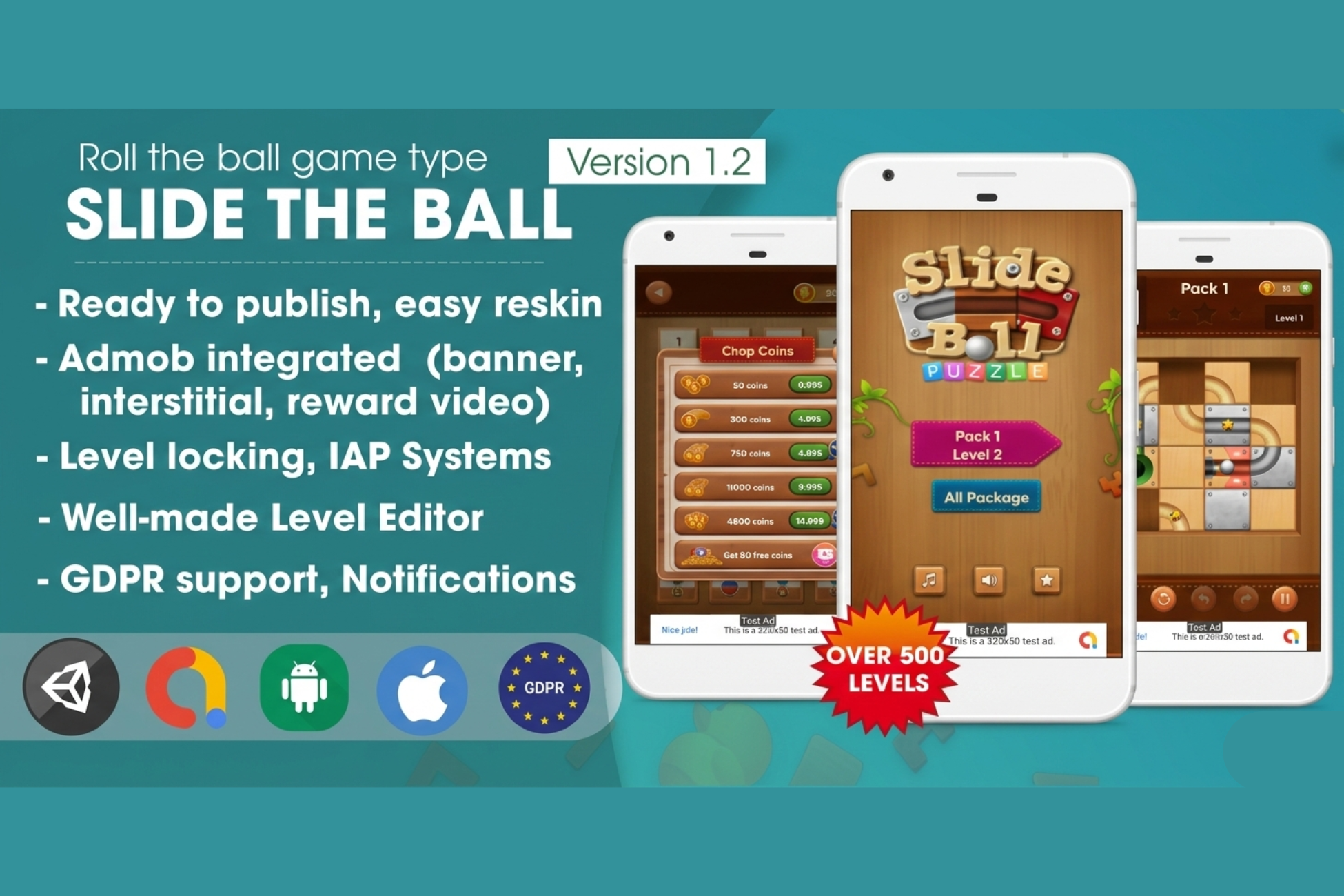 Slide The Ball Unity Source Code