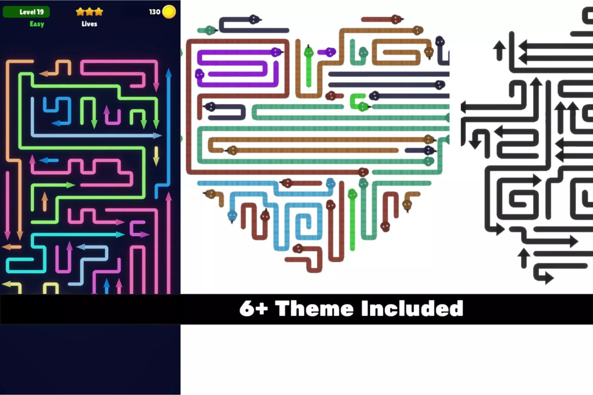 Escape – Arrow & Snake Puzzle | Template + Editor