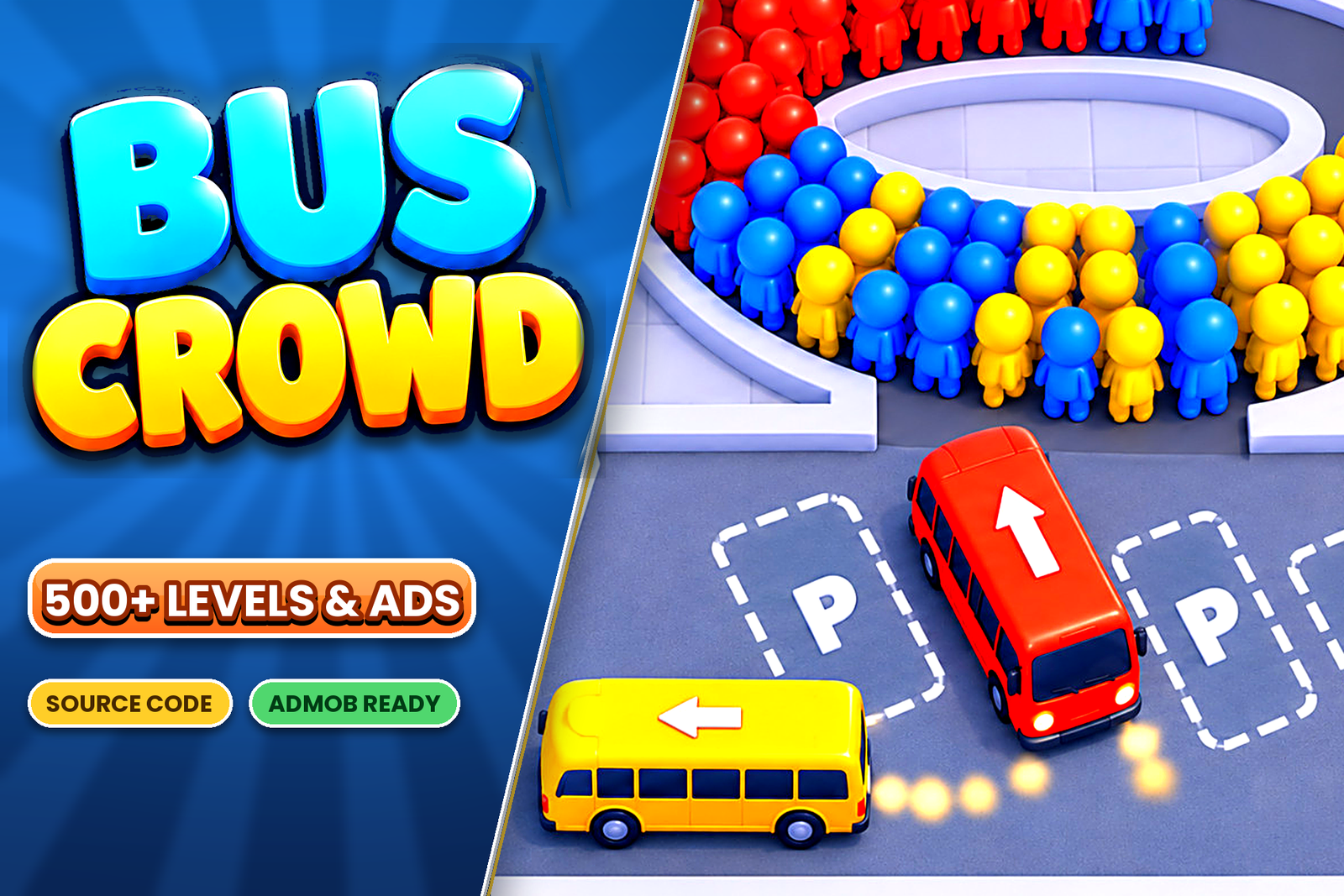 Bus Crowd Unity Traffic Puzzle Template – Complete Source Code